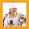 4E's Novelty Oktoberfest Hat with Braids for Women – White Bonnet with Blonde Braids and Red Ribbons – Oktoberfest Costume Accessory, German Festival Outfit and Dress Up Party Supplies